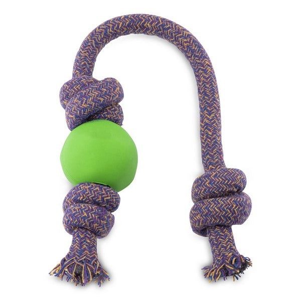Beco Natural Rubber Ball on Rope - Large - Green