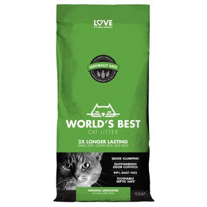 Worlds Best Cat Litter 28lb Original Unscented (12.7kg)
