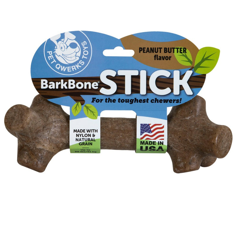 Pet Qwerks Peanut Butter Stick BarkBone Nylon Dog Chew Toy X Large