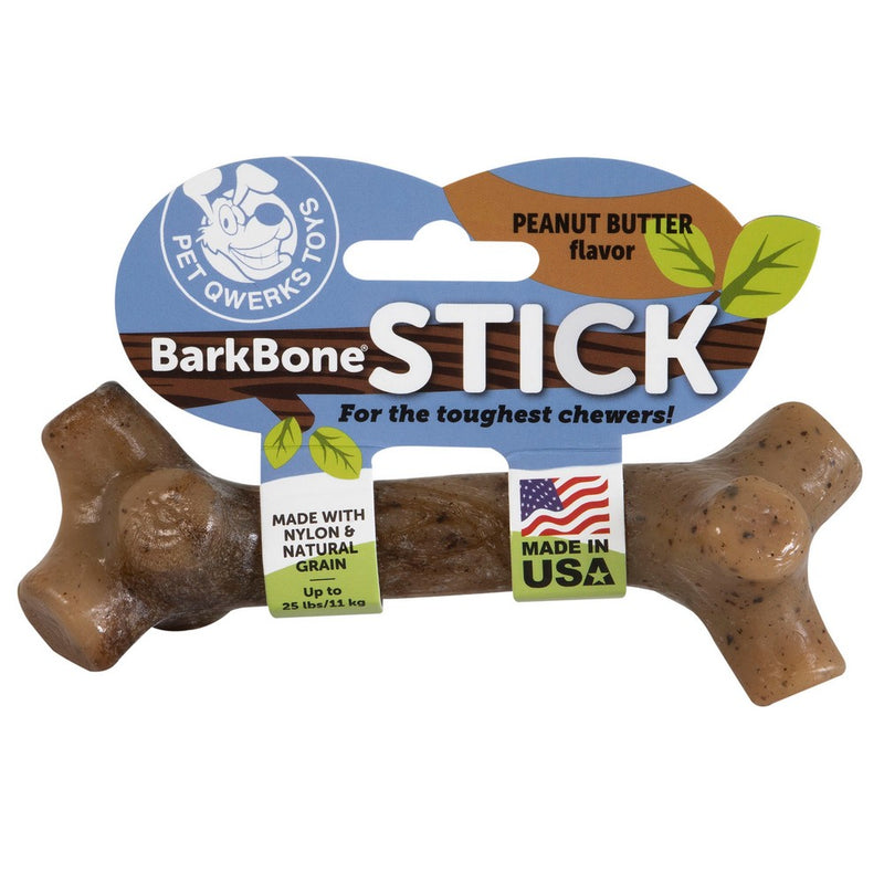 Pet Qwerks Peanut Butter Stick BarkBone Nylon Dog Chew Toy Medium
