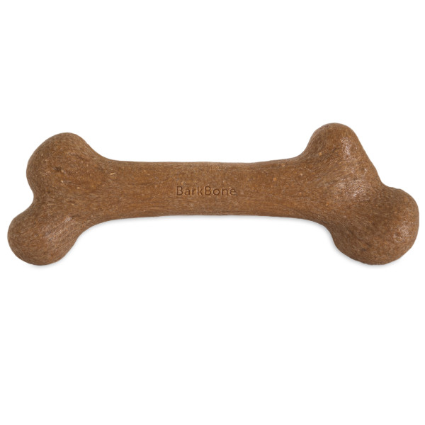 Pet Qwerks Peanut Butter Wood Dinosaur BarkBone Nylon Dog Chew Toy XX Large