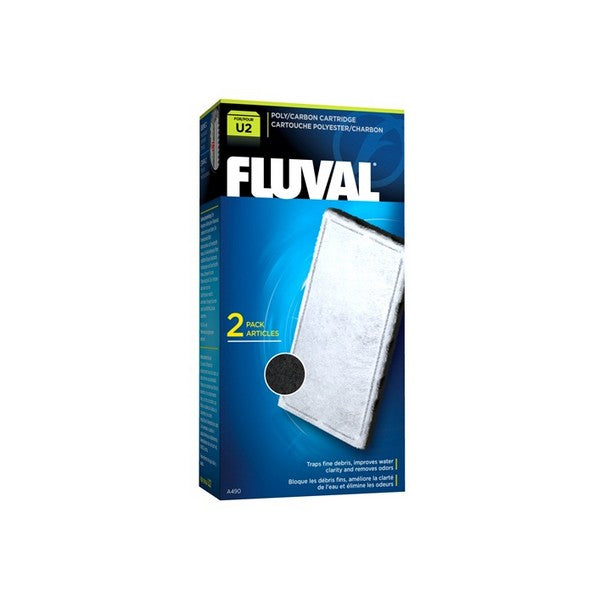 Fluval U2 Poly/Carbon Cartridge 2Pcs