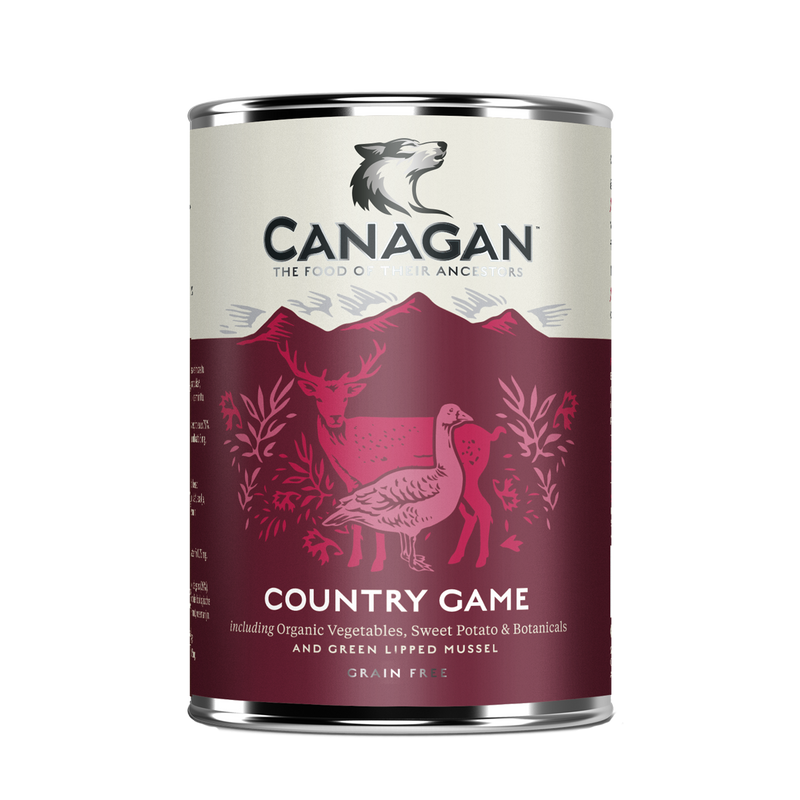 Canagan Country Game Wet Dog Food 6 x 400g Cans
