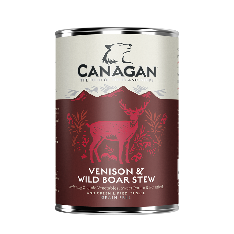 Canagan Venison & Wild Boar Stew Wet Dog Food 6 x 400g Cans