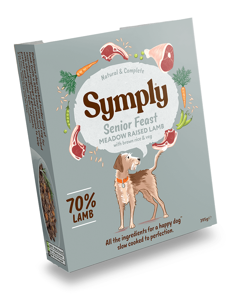 Symply Lamb with Brown Rice For Senior Dogs 7 x 395g Wet Trays