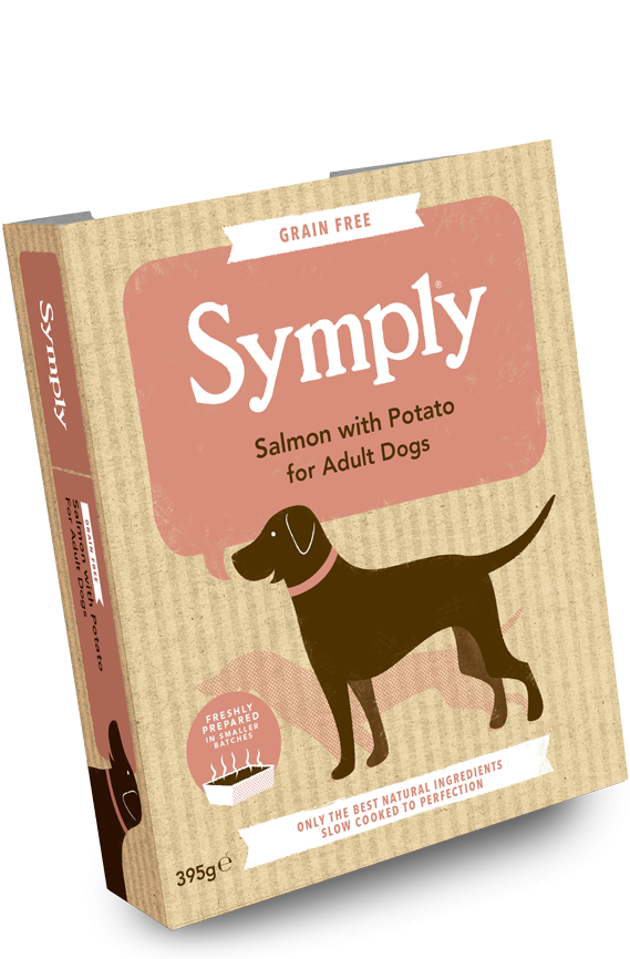 Symply Salmon and Potato for Adult Dogs 7 x 395g Wet Trays